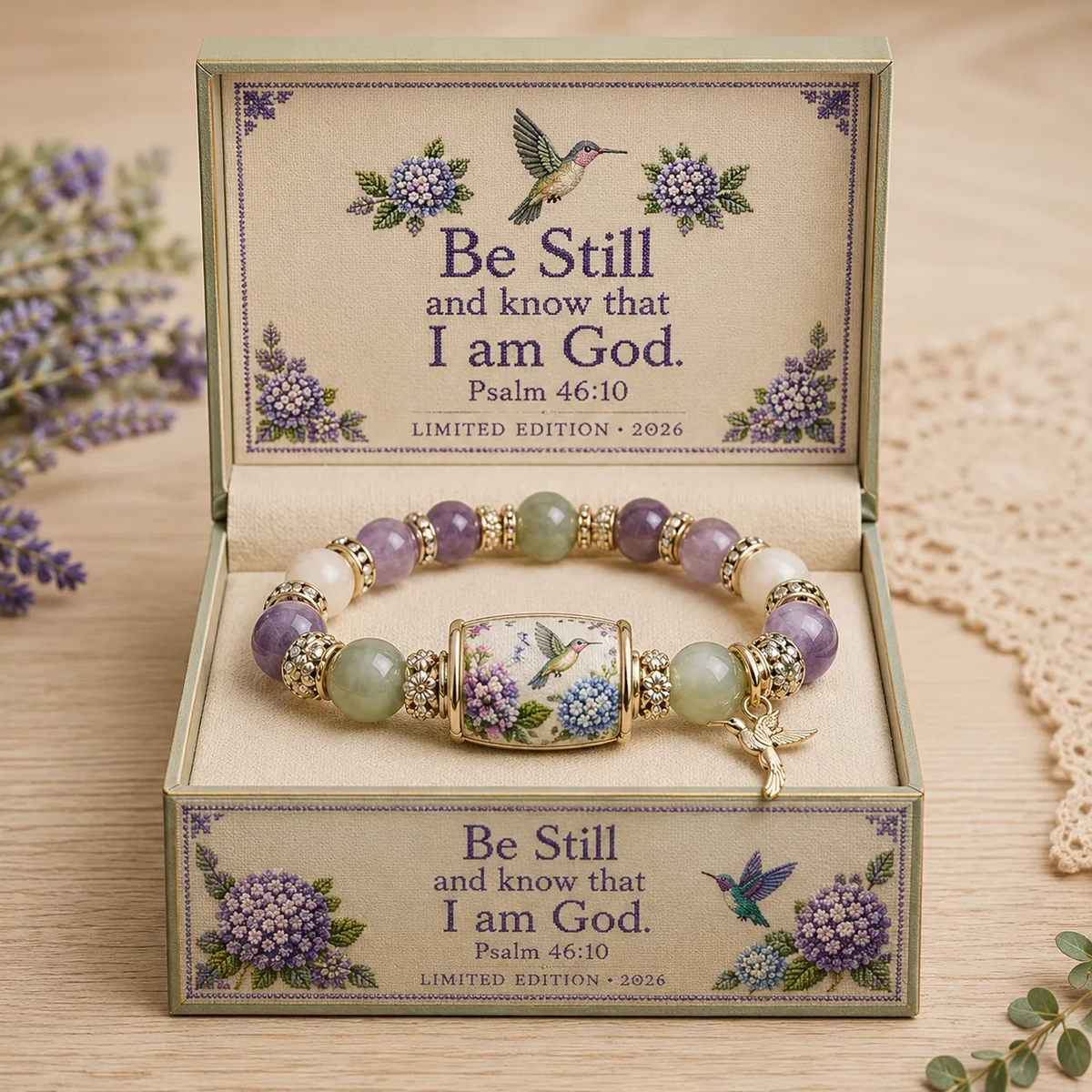💜Hummingbird Garden Faith Bracelet 🌸 | 2026 Limited Edition Bracelet