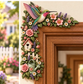 🌿 Garden Theme Door Frame Corner Decor | Floral Nature Doorway Accent