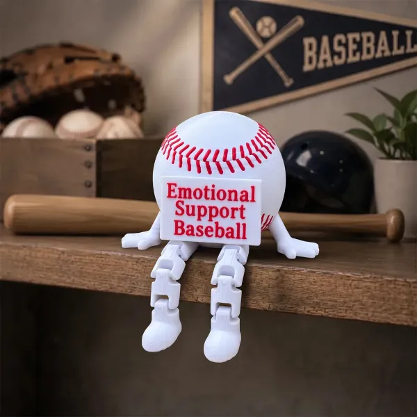 🏈 Emotional Support Sports Buddy™ – Divertido compañero de escritorio de fútbol, tenis y béisbol