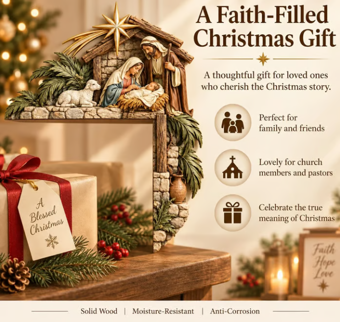 Christmas Nativity Door Frame Corner Decor