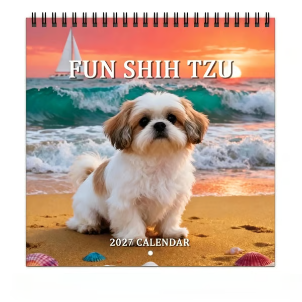 🐶 2027 Cute Shih Tzu Calendar – 12 Months of Fluffy Shih Tzu Charm