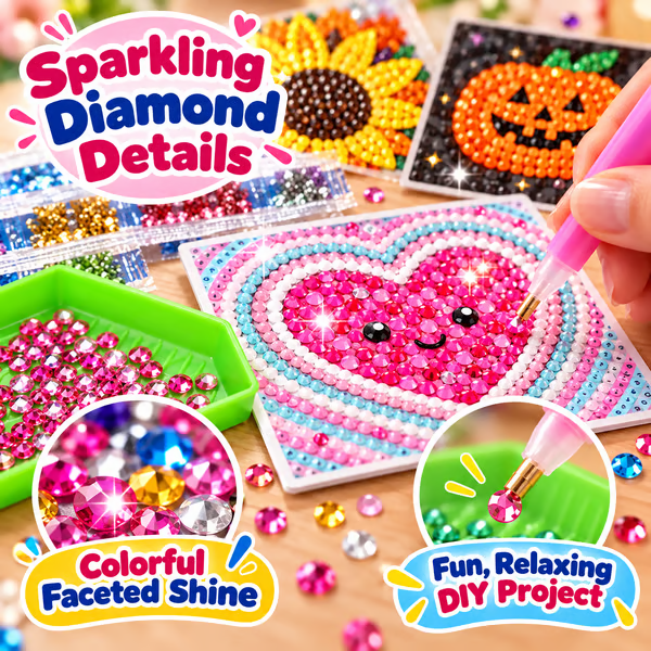 ⏳ Último día 49 % de descuento – 💎 Kit de calendario de pared de arte con diamantes 2027 | 12 diseños mensuales + herramientas completas para gemas ✨