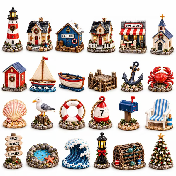 🌅Tiny Coastal Village Advent Calendar 2026