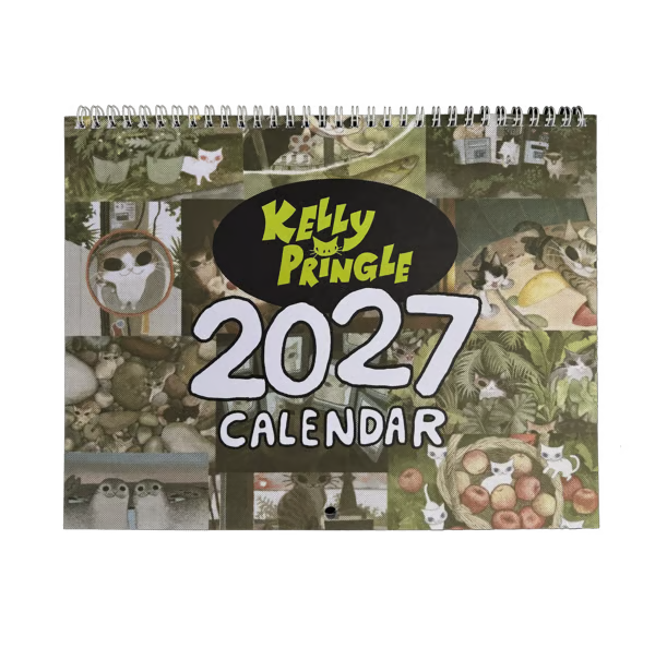 📆 2027 Kelly Pringle Calendar【Calendar and Sticker sheet】