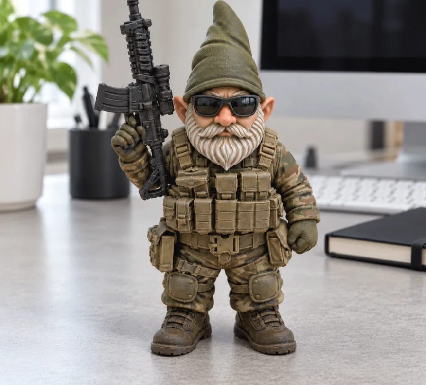 Tactical Gnome Figurine